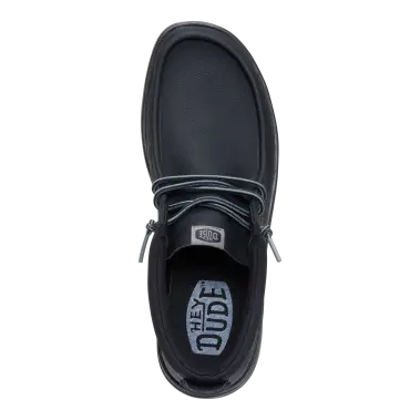 Hey Dude Men's Black Wally Mid Gripr Classic Casual Shoes | Hey Dude In Lebanon