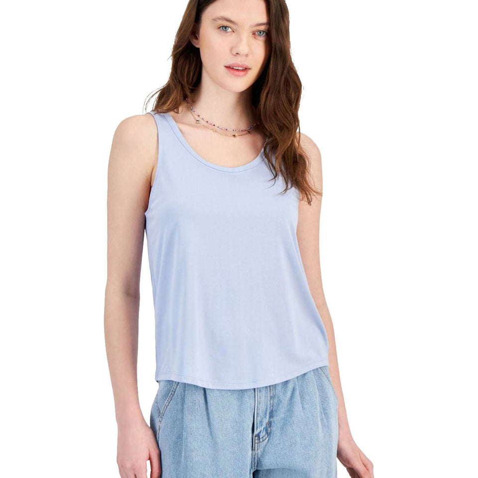 Hippie Rose Women's Light Blue Super Soft Scoop-Neck Tank Top | Hippie Rose In Lebanon