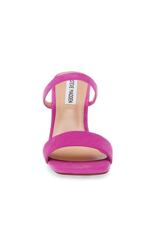 Steve Madden Women's Fuchsia Suede Lotus Heeled Sandal |Steve Madden In Lebanon