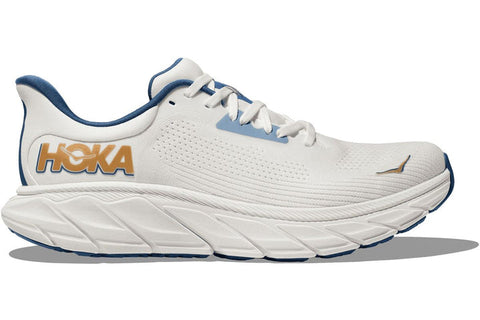 Hoka Men's White & Blue Arahi 7 Sneakers |Hoka In Lebanon