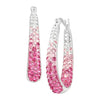 Kaleidoscope Women's Silver With Rose Swarovski Crystals in Sterling Earrings | Kaleidoscope In Lebanon