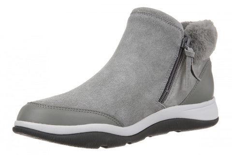 Vionic Women's Grey Water-Repellent Suede Norwood Boots | Vionic In Lebanon