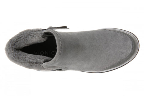 Vionic Women's Grey Water-Repellent Suede Norwood Boots | Vionic In Lebanon