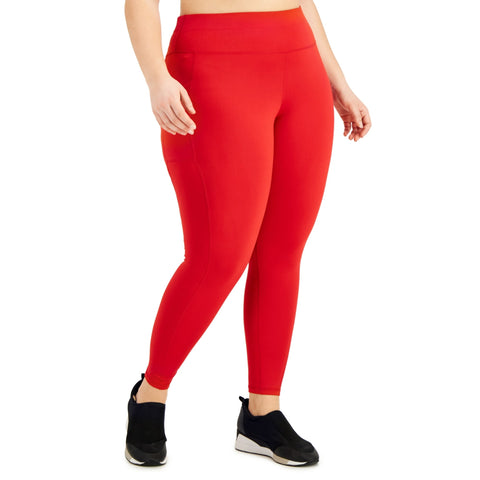 ID Ideology Women's Red Legging ABF1057 shr(ll30,ma36)