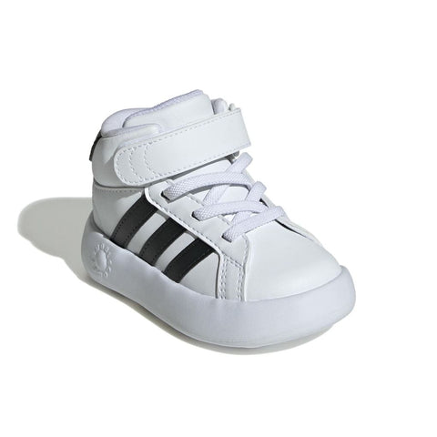 Adidas Baby Boy's White Grand Court Mid K Sneakers | Adidas In Lebanon