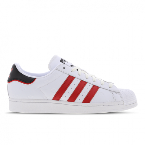 Adidas Men's White & Red Superstar Sneaker | Adidas In Lebanon