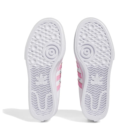 Adidas Women's White & Pink Nizza High Top Platform Lace Up Sneaker | Adidas In Lebanon