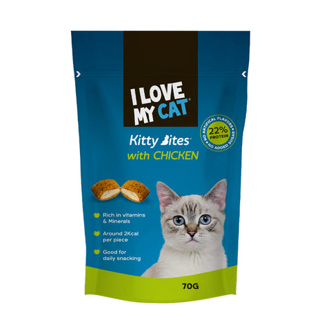 I Love My Cat Kitty Bites with Chicken 70g | I Love My Cat In Lebanon