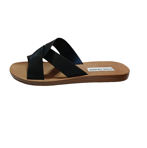 Steve Madden Women's Black Synthetic Realm Slipper | Steve Madden In Lebanon