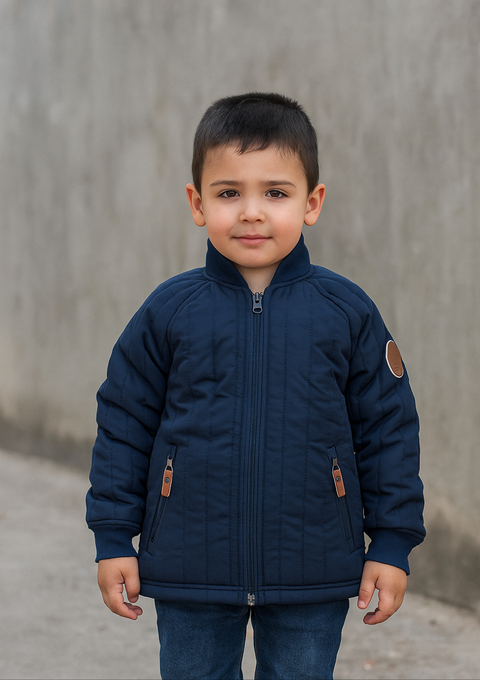 POMPdeLUX Boy's Navy Blue Andy Thermo Jacket |POMPdeLUX in Lebanon