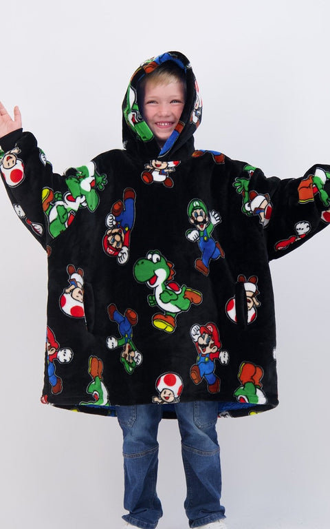WAYY BIG HOODIE Boy's Nintendo Super Mario Plush Lined Oversized Hoodie | WAYY BIG HOODIE In Lebanon