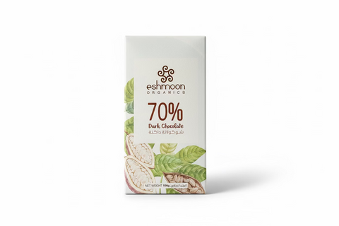 Eshmoon Organics 70% Dark Chocolate Bar 100g |Eshmoon In Lebanon