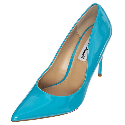 Steve Madden Women's Teal Patent Daisie Heels | Steve Madden In Lebanon