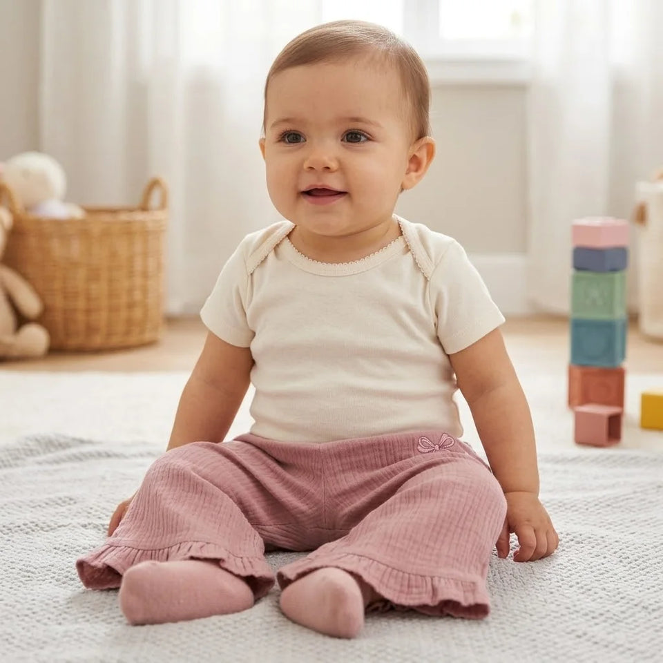Sinsay Baby Girl's Dusty Rose Pants
