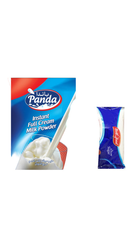 Panda Instant Full Cream Milk Powder 750GR+ Bell Food Sugar 500GR FREE