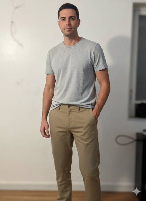 Banana Republic Men's Beige Flat Front Pant | Banana Republic  In Lebanon