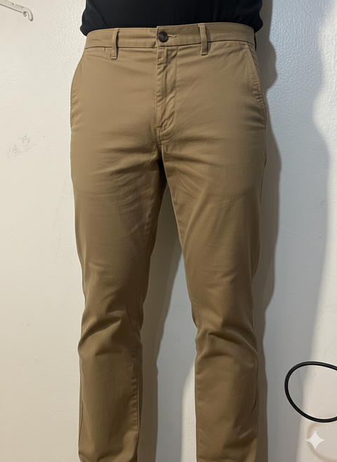 Gap Men's Tan Chino Stretch Waistband Pants | Gap In Lebanon