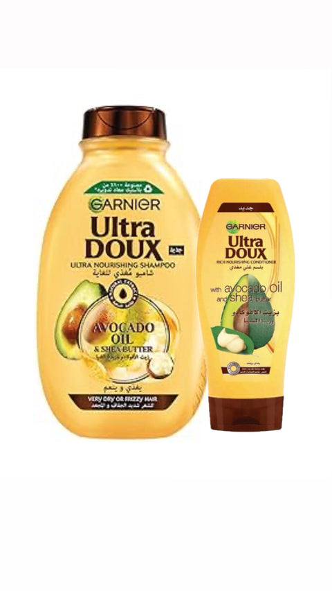 Garnier Ultra Doux Avocado Oil & Shea Butter Shampoo 600ml+Conditioner -20% OFFER | Garnier In Lebanon