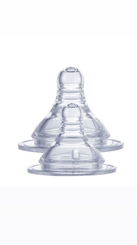 Optimal Wide Neck Silicone Nipple-Anti Colic System (0+ MONTHS) 2Pcs (OPB-1064) | Optimal In Lebanon