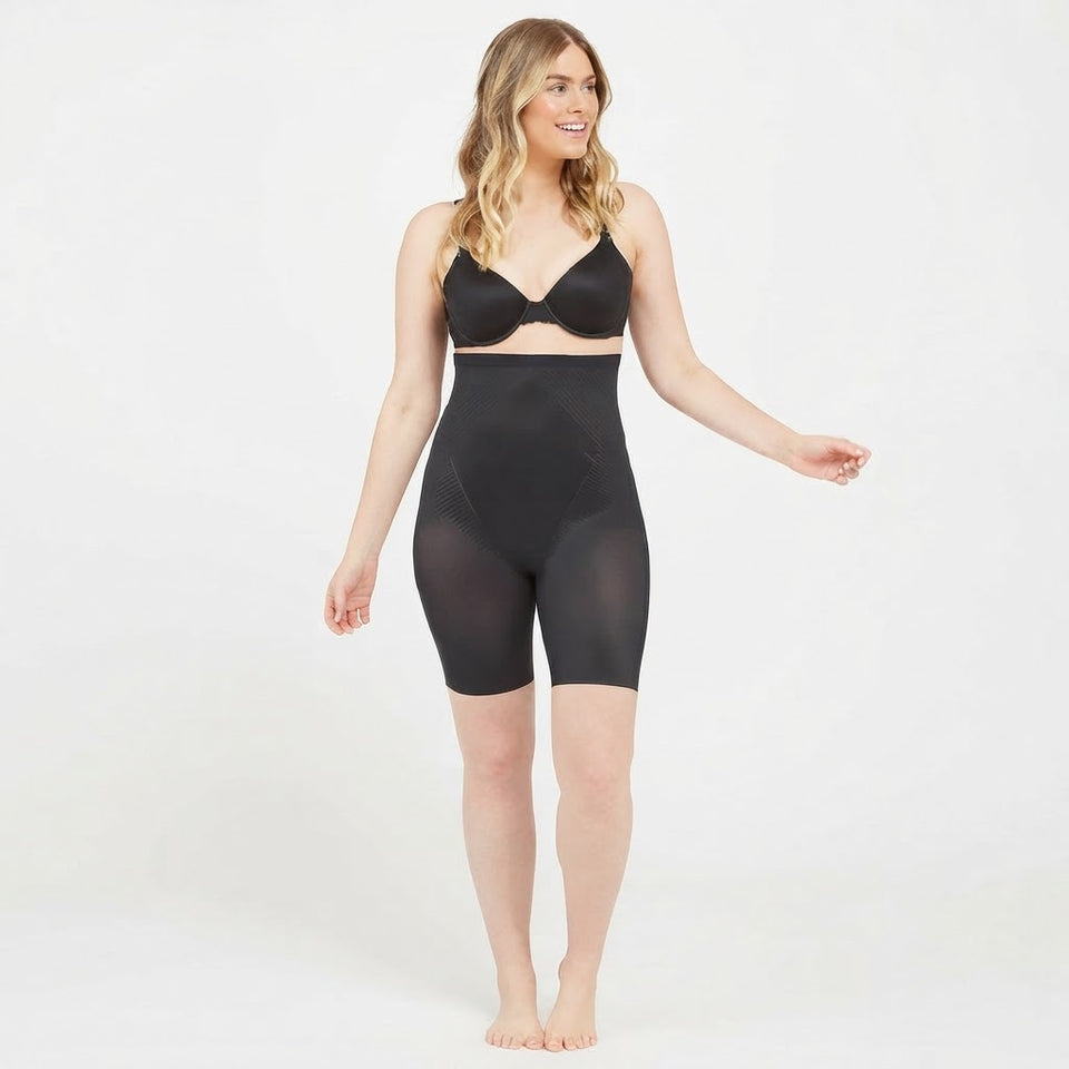 Spanx Women's Black High-Waist Seamless Shapewear