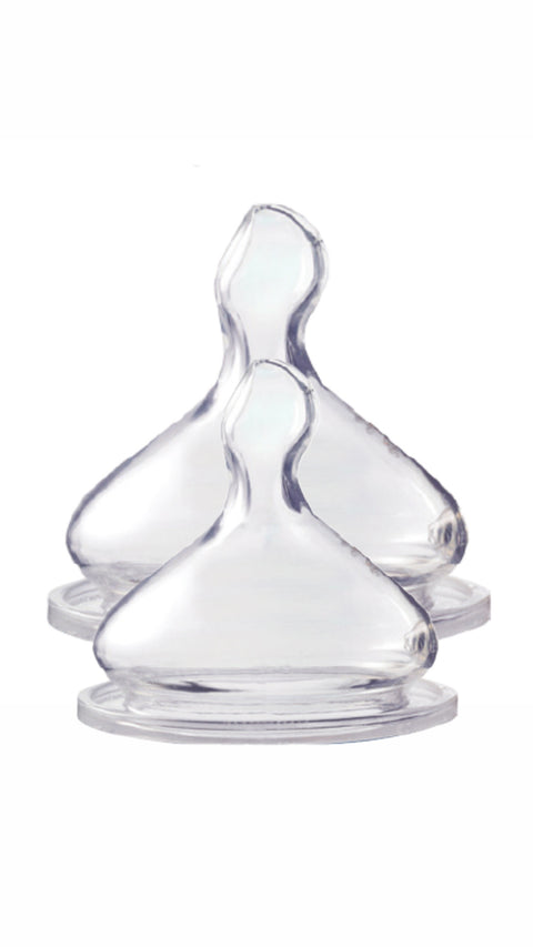 Optimal Wide Neck Silicone Nipple- Anti Colic System (6+ MONTHS) (OPB-1049) | Optimal In Lebanon