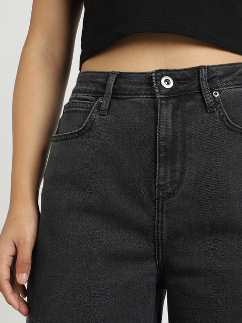 Lee Women's Washed Black Stella A Line Wide Leg Jeans |Lee In Lebanon