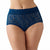 Warners Women's Dark Blue Floer-Lace Briefs