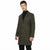 Calvin Klein Men's Olive Green Slim-Fit Longline Coat