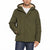Sean John Men's Olive Green Sherpa-Lined Hooded Bomber Jacket