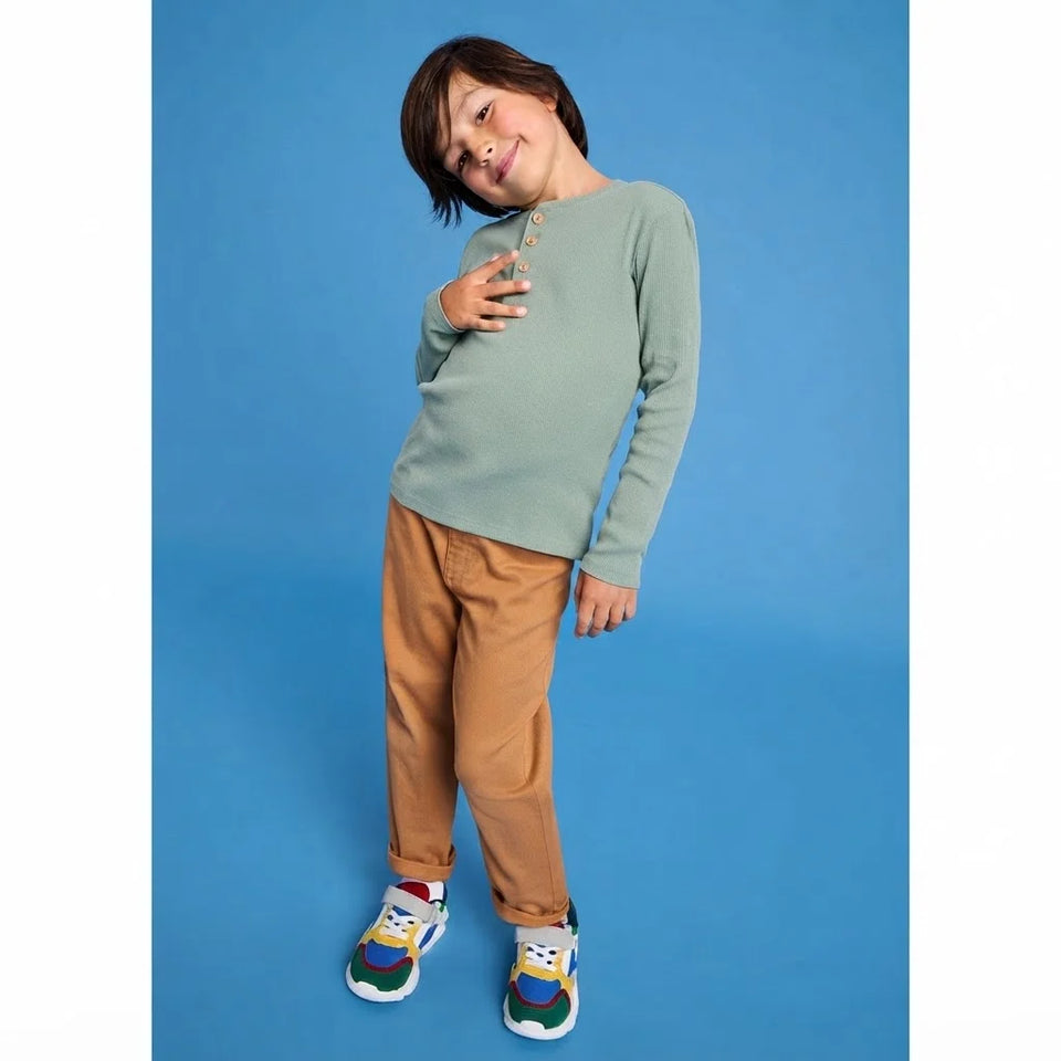 Sinsay Boy's Pale Green Ribbed Blouse