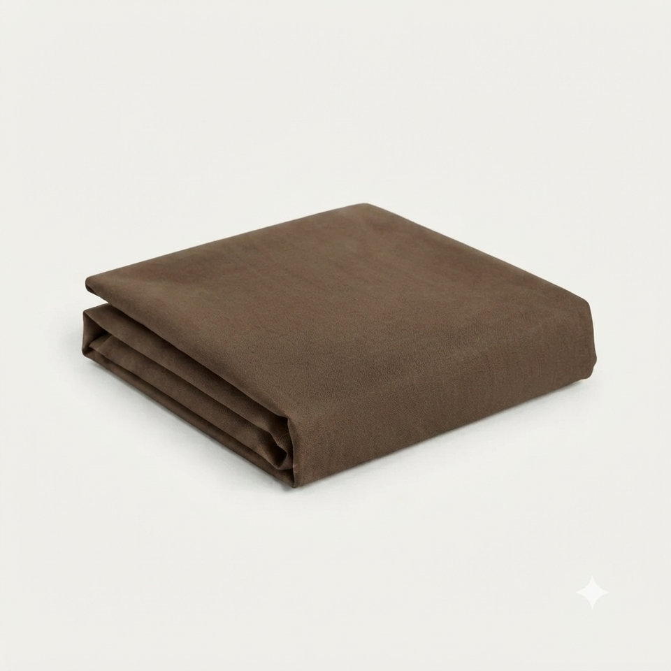 SD Brown 140x150 Soft Cotton Bed Sheet | SD In Lebanon