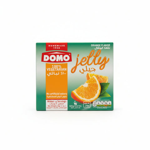 Domo Vegetarian Orange Flavour Jelly 85g | Domo In Lebanon