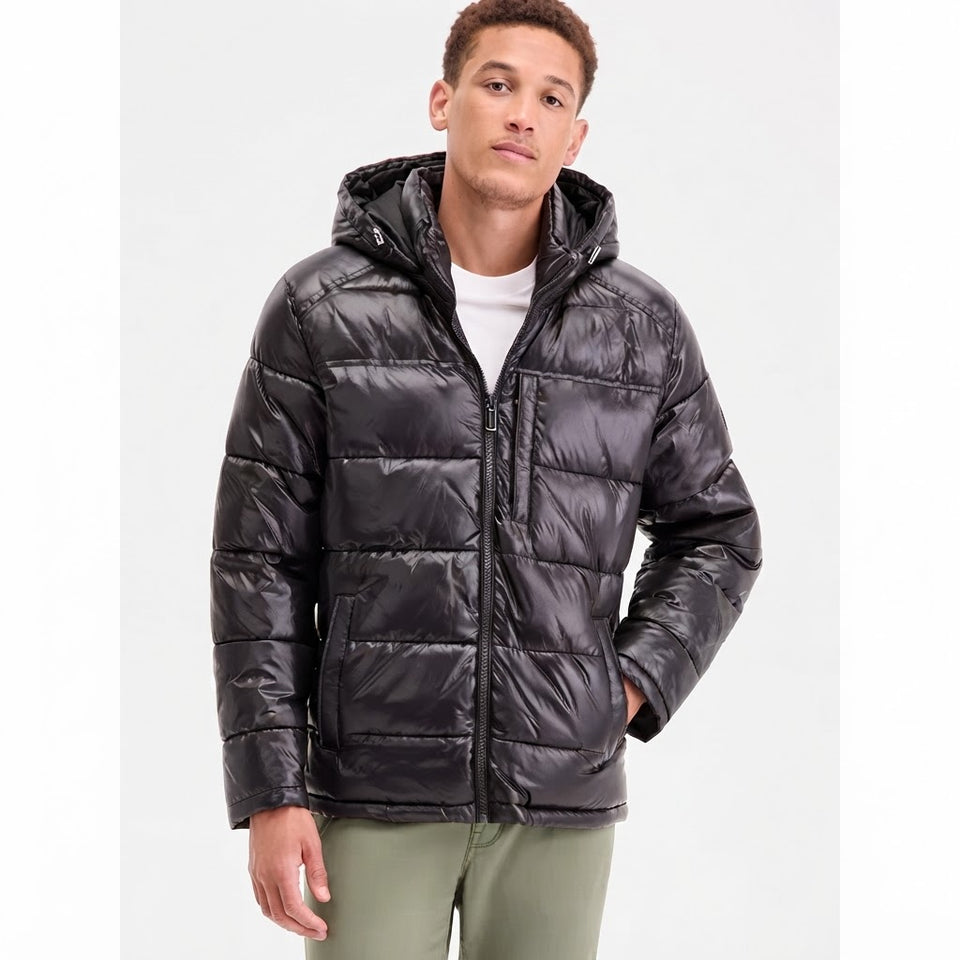 Michael Kors Men's Black Shiny Puffer Jacket