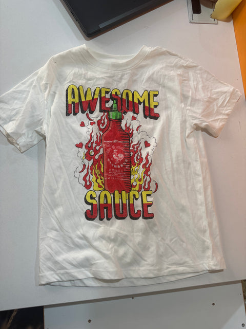 Capzy Boy's White Printed Crew Neck T-Shirt |  Capzy In Lebanon