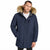 Calvin Klein Men's Navy Faux-Fur Hooded Parka Jacket