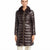 Herno Women's Brown Faux-Fur Collar Quilted Puffer Coat