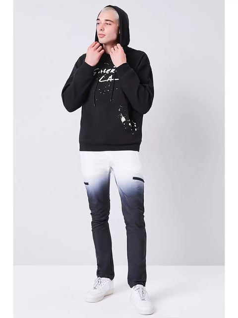 Forever 21 Men's Black Typography Printed Hoodie | Forever 21 In Lebanon
