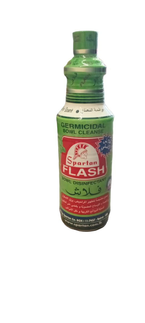 Spartan Flash germicidal bowl cleaner bottle on a white background