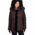Michael Kors Women's Brown Hooded Quilted Puffer Jacket