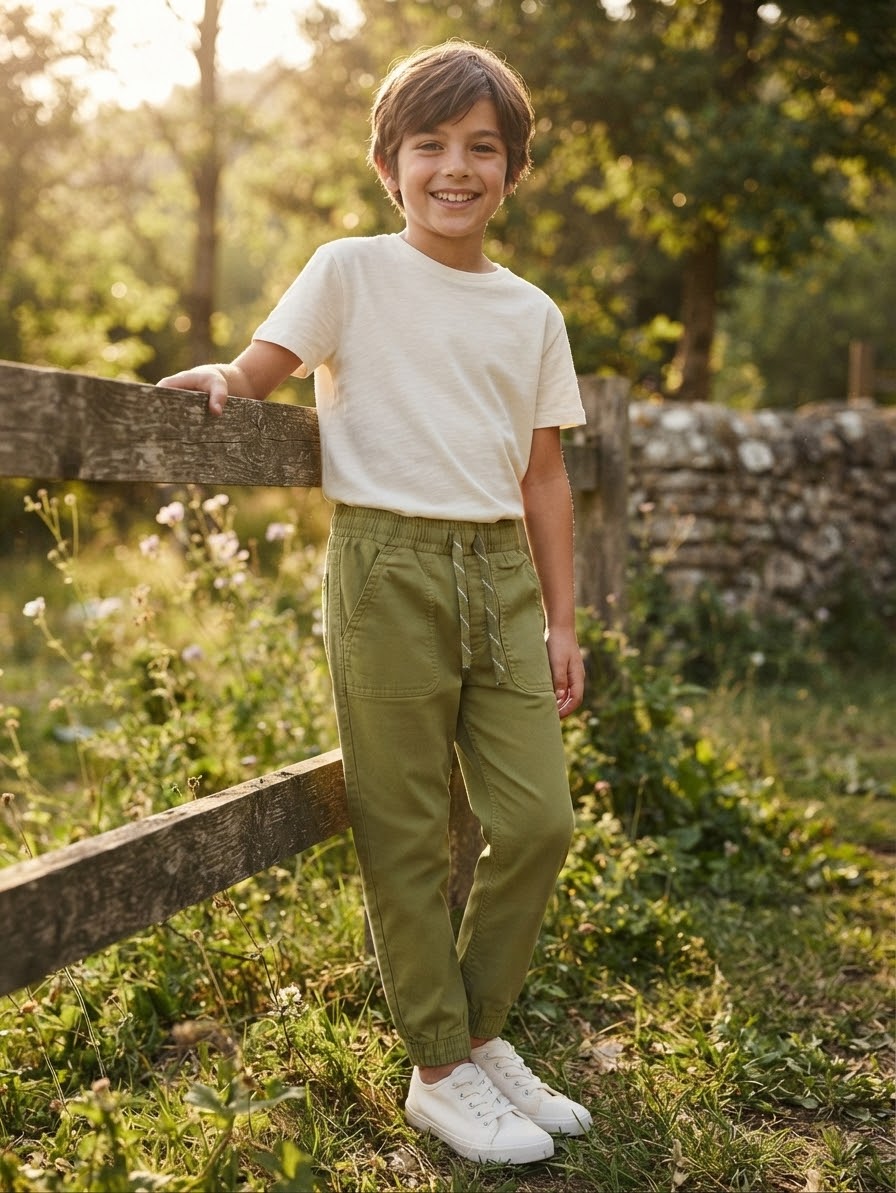 Sinsay Boy's Khaki Green Pants