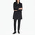 Calvin Klein Women's Black Notch Wool Blend Coat