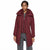 DKNY Women's Burgundy Bibbed Packable Puffer Coat