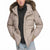 Andrew Marc Men's Khaki Faux Fur Hooded Puffer Jacket