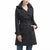 Kimi + Kai Women's Black Classic Belted Trench Coat