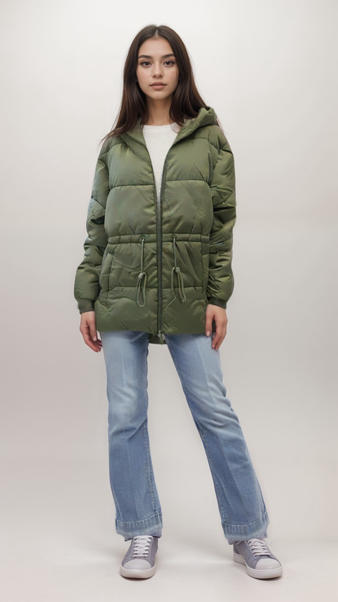 Leger Women's Green Puffer Jacket |Leger in Lebanon