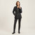Via Spiga Women's Black Quilted Belted Jacket