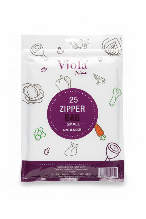 Viola Prima Zipper Bag Small 25 Count | Viola In Lebanon