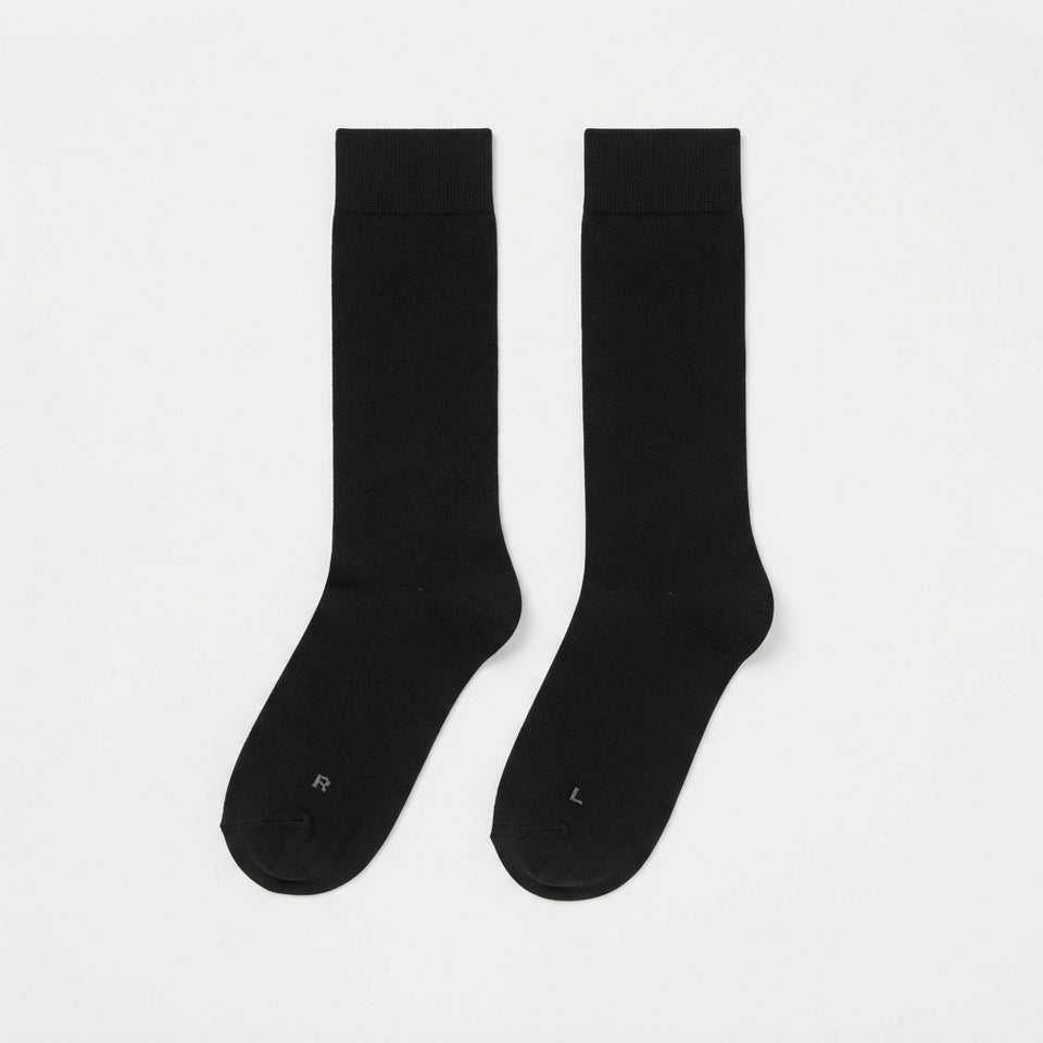 Perry Ellis Men's Black 1 Pack Crew Socks