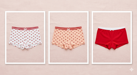 Sinsay Girl's White/Pink Printed  3 pack of Boxers   | Sinsay in Lebanon