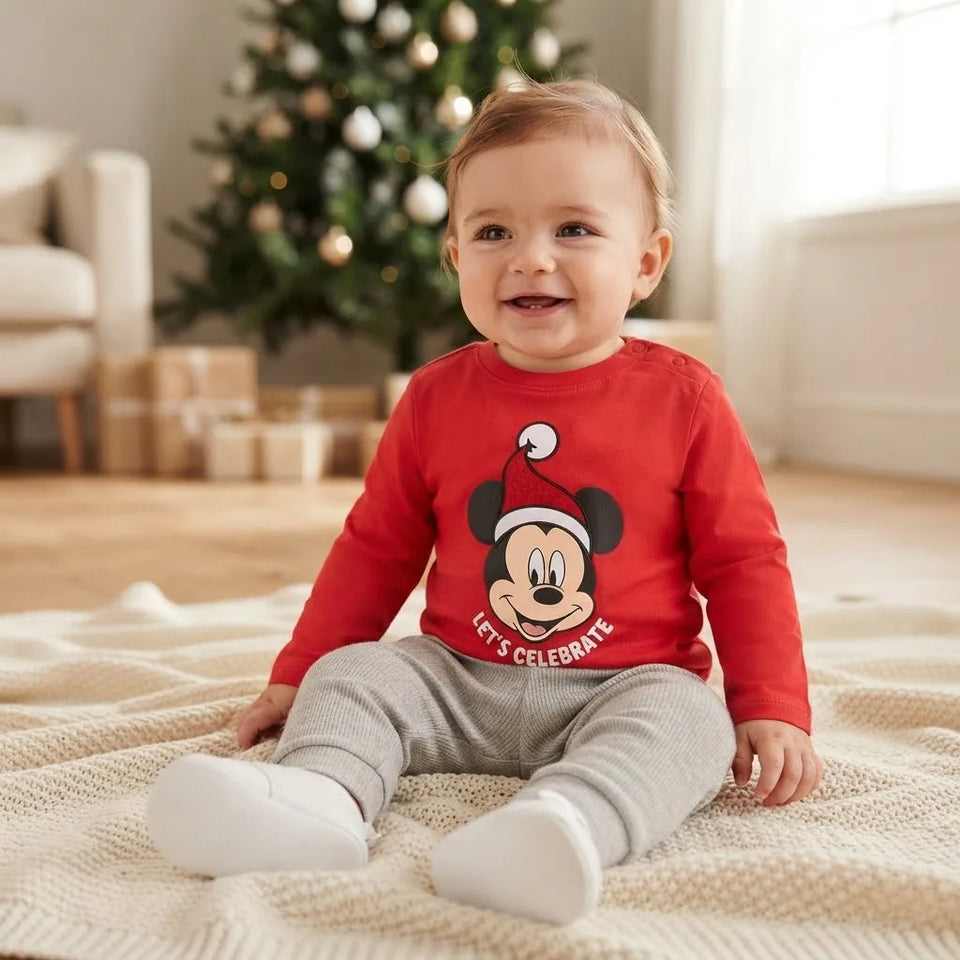 Sinsay Baby Boy's Red Mickey Mouse Printed Blouse
